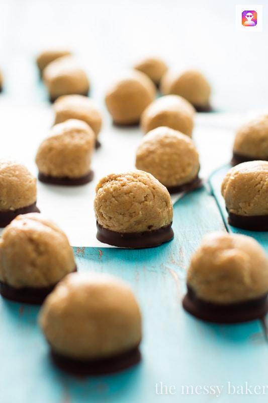 Healthy Peanut Butter Buckeyes